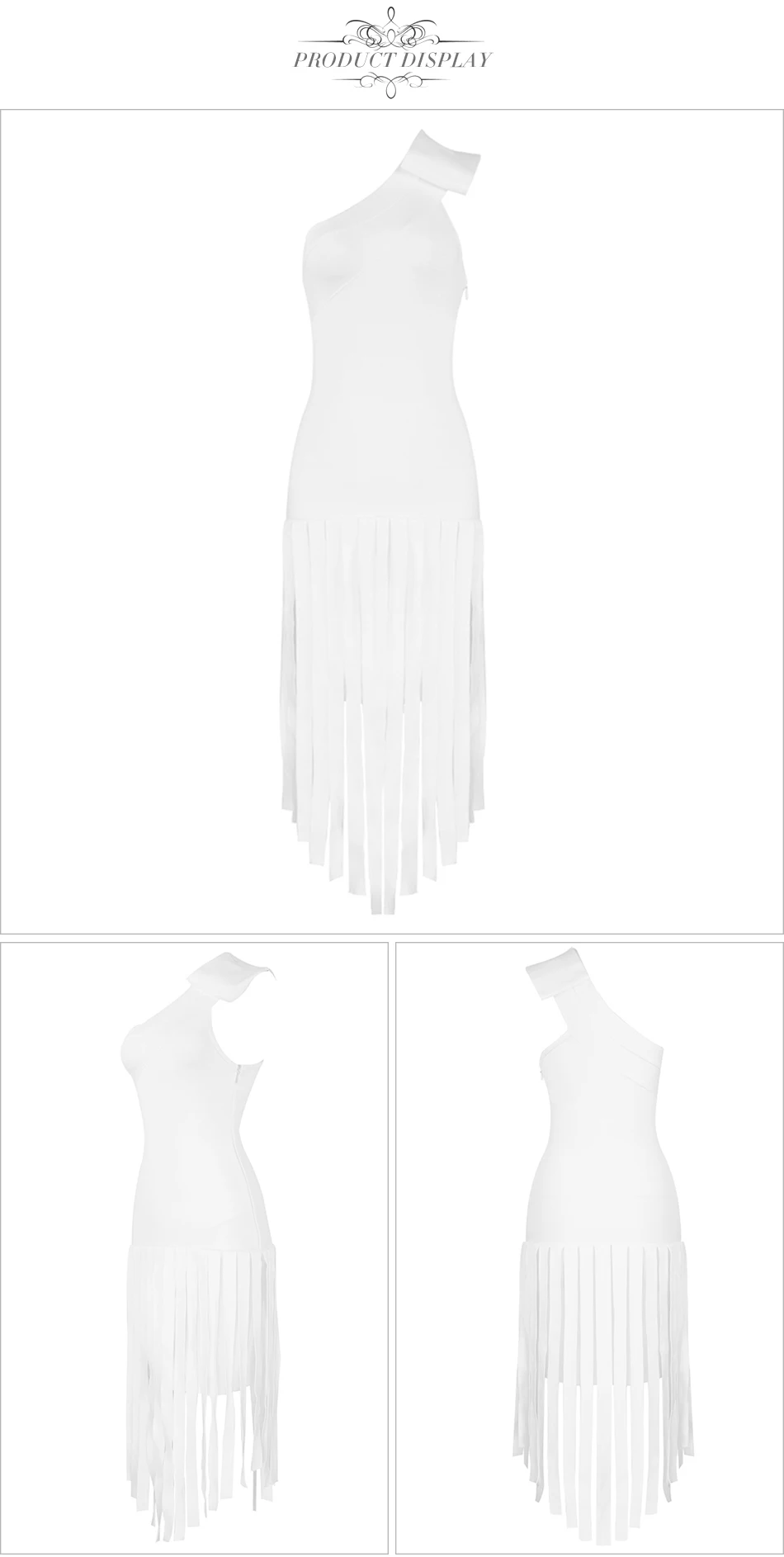 Adyce новое летнее облегающее платье с кисточками для женщин Vestidos сексуальное элегантное белое платье на одно плечо с бахромой для знаменитостей