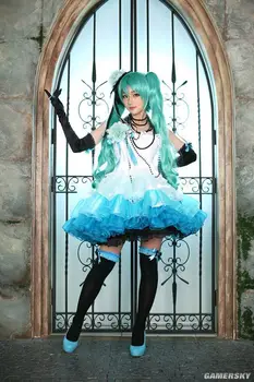 

Japanese Vocaloid Hatsune Miku's Camellia Miku COS Costume Halloween Cosplay Costume