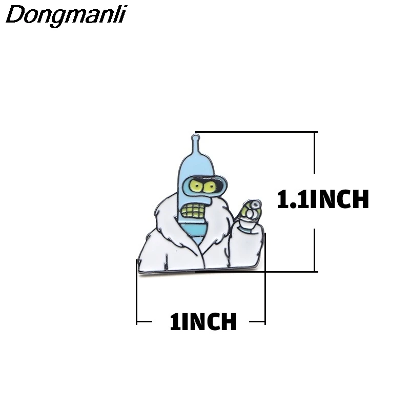 Futurama мультфильмы забавные металлические броши булавки сумки значки значок на рюкзак булавки для одежды Ювелирные изделия подарок M2759
