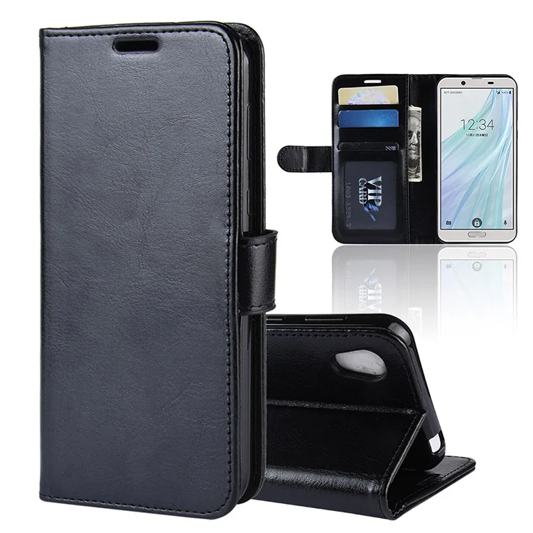 

For Sharp Aquos Sense 2 Case Flip Luxury Wallet PU Leather Cover Phone Case For Sharp Aquos Sense 2 SH-01L SHV43 Sense2 Cases