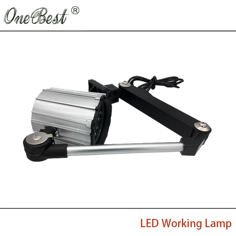 HNTD 12W 110V/220V LED Spotlights Long Arm Folding lamp Work Light Waterproof IP65 CNC Machine Tools Lighting Free shipping