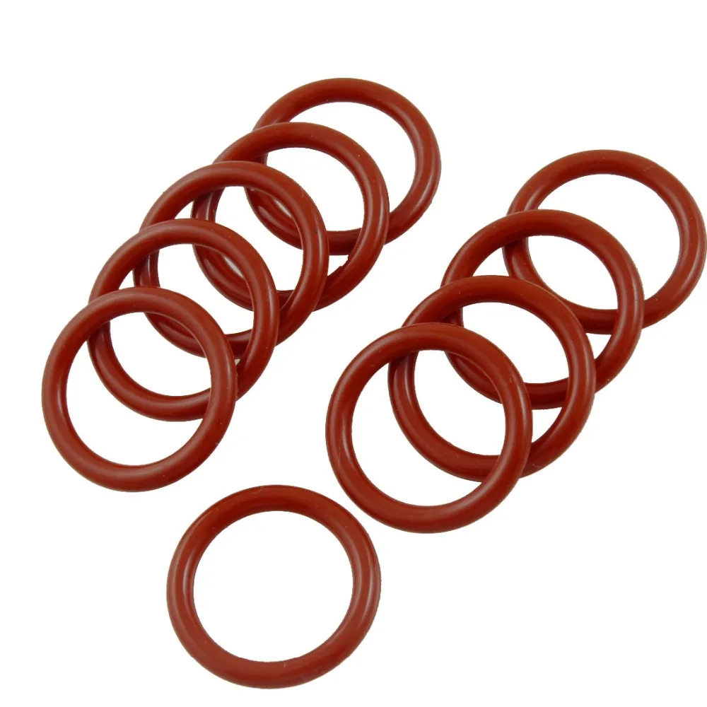 Buy New Arrival 10 Pcs 24x18x3mm Red Silicone O ring