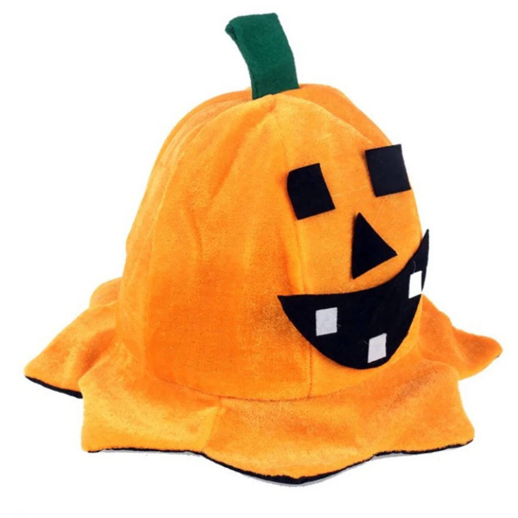 1pcs Novelty Pumpkin Hat Halloween Costume Fancy Dress Party Supplies Props Decoration Costume Ball for Adults Kids