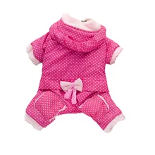 Schöne Winter Hund Overall Overalls unten Parkas dicke warme Haustier Kleidung für große und Kleine Welpen Hunde rot Rosa XS S M L XL XXL