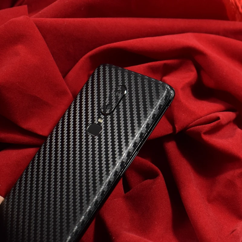 Наклейка на заднюю панель для Oneplus 6 6T 3D защитная пленка из углеродного волокна