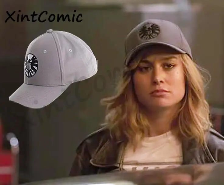 

movie Captain Marvel Carol Danvers Caps Unisex Adjustable Hip Hop Sun Hat Snapback Agents of S.H.I.E.L.D. Shield Baseball Caps