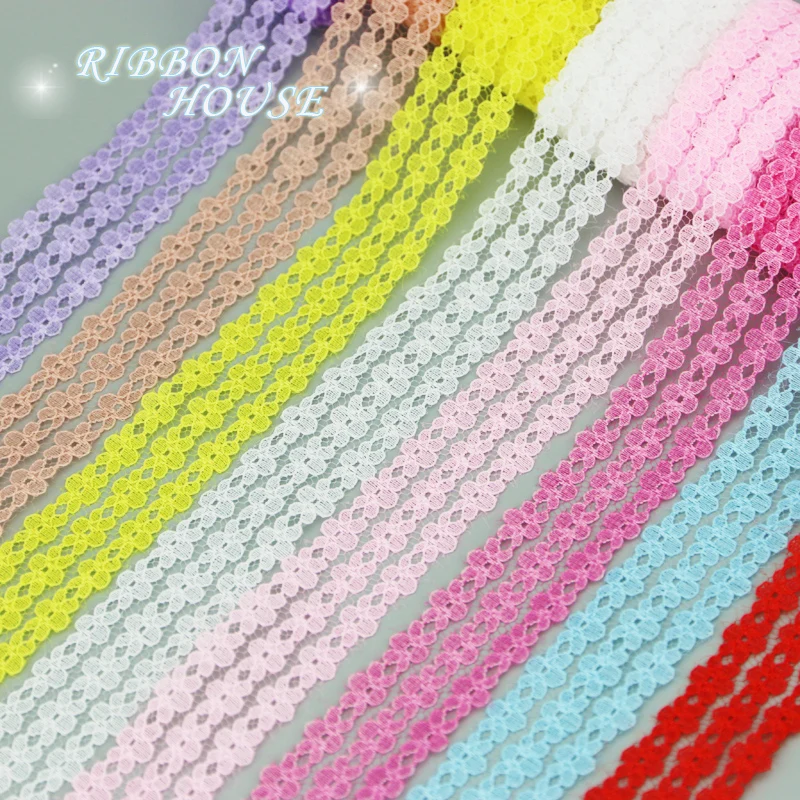 （10 lace/lot）white lace fabric Webbing Decoration Lovely gift packing Material ribbons mix