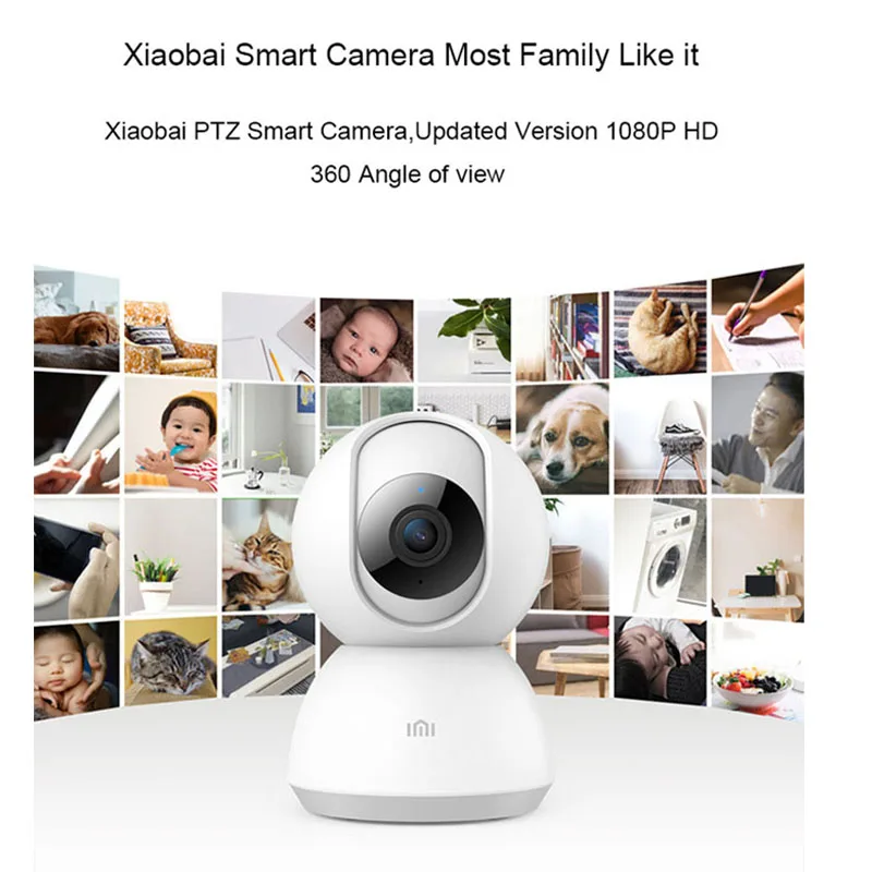 Умная камера Xiaomi 1080P HD веб с углом обзора 360 градусов PTZ версия инфракрасное ночное