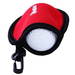 Портативный неопрена держатель мяча для гольфа сумка чехол для хранения карман с клип аксессуар