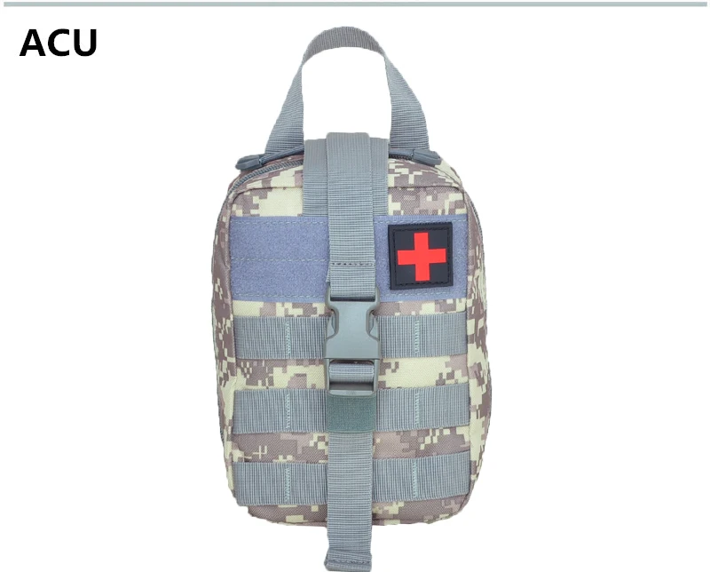 Открытый выживания тактическая медицинская аптечка моль медицинская emt крышка аварийная Военная посылка Охота Утилита ремень сумка - Цвет: ACU
