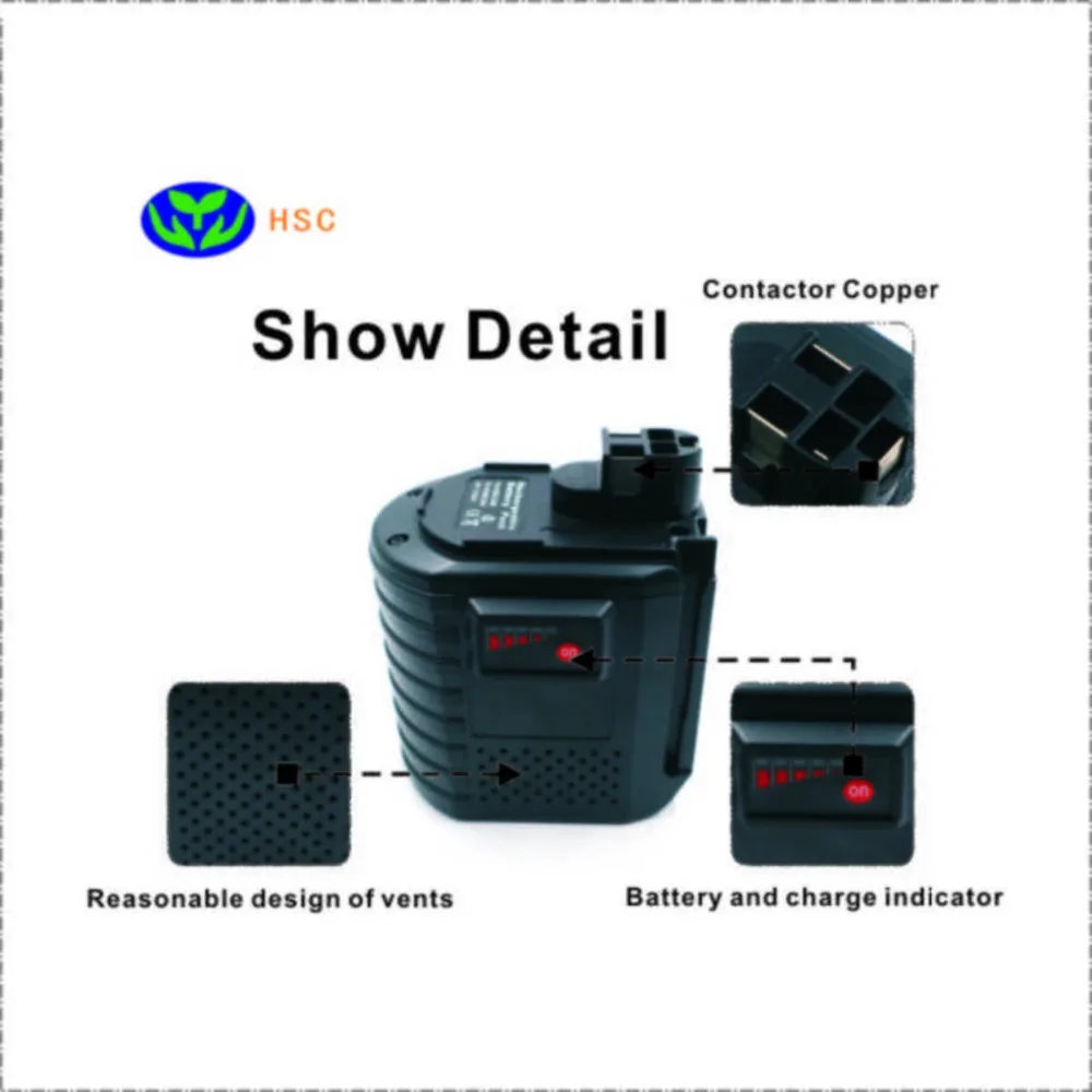 3.0AH BOS24B 24 V Батарея Замена BOS BAT019 BAT020 BAT021 2607335082 2607335097 2607335190 Батарея пакет 24 V