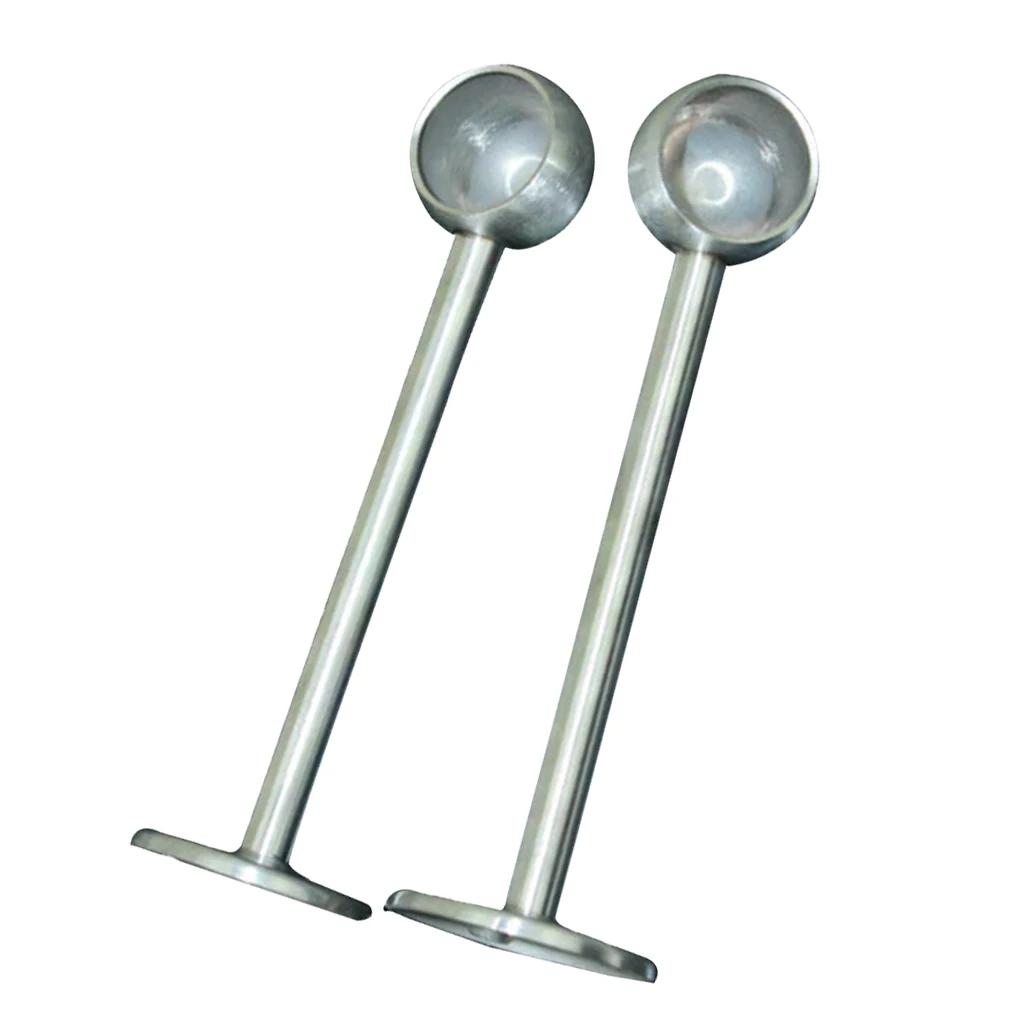 2pcs Ceiling Mount Bracket, Stainless Steel Shower Curtain Wardrobe Pipe 0.98 In Diameter Closet Rod Holder Bathroom Accessories