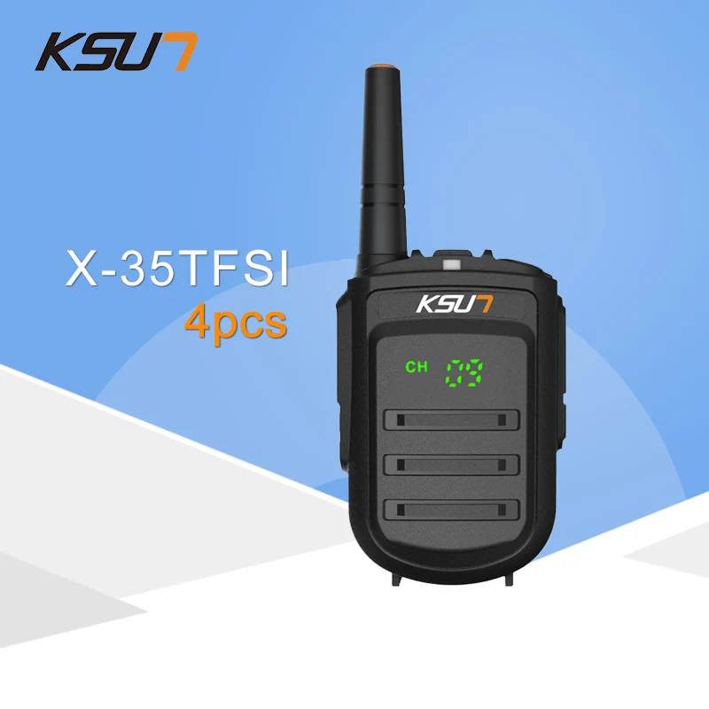 4 шт. KSUN X-35TFSI портативная рация 8 Вт ручной Pofung UHF 8 Вт 400-470 МГц 128CH двухсторонний портативный любительский радиопередатчик