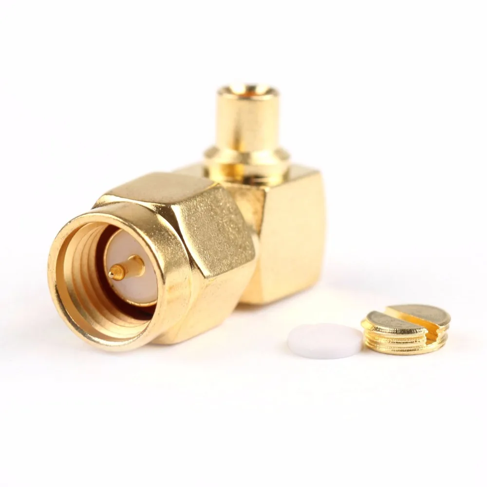 

Areyourshop 90 Degree SMA Male Plug Right Angle RF Connector Solder For RG405 Cable Plug Jack Connector 10Pcs 50ohm