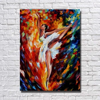 

Hand Made Oil Painting On Canvas Dance Girl Oil Painting Abstract Modern Canvas Wall Art Living Room Decor Picture no Framed Art