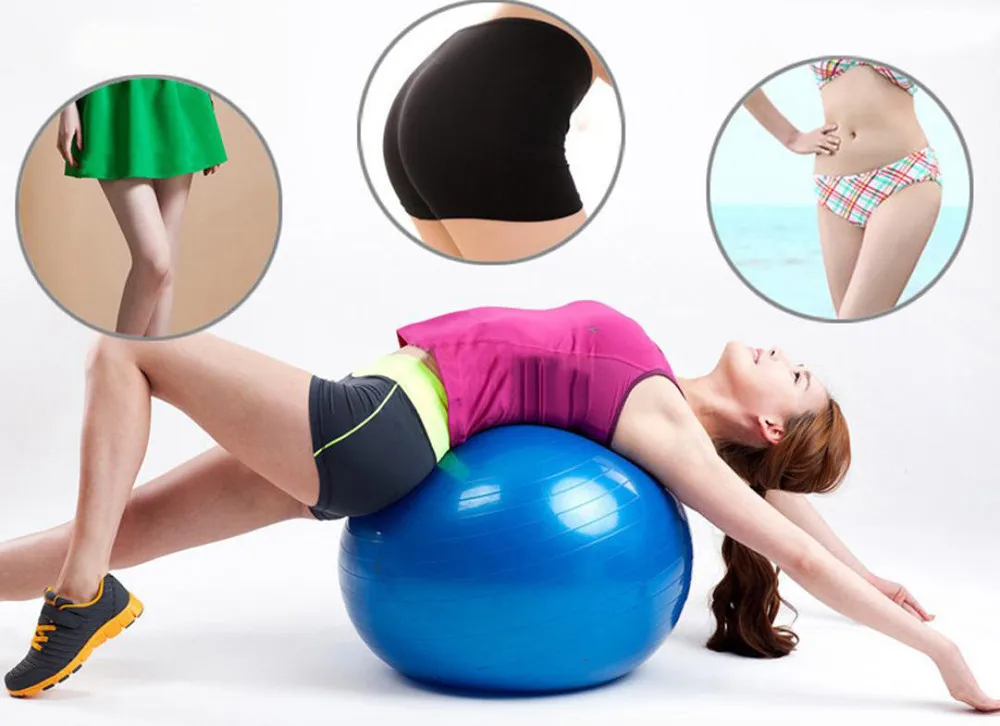 Спортивные мячи для йоги, бола, Пилатес, фитнес-мяч, тренажерный зал, фитбол для баланса, упражнения, Пилатес, тренировки, массажный мяч с насосом 55 см