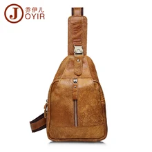 JOYIR модный мужской нагрудный пакет из натуральной кожи, тонкие сумки с ремнем на плечо, Кожаные Дорожные мужские сумки через плечо, винтажные нагрудные сумки 8101