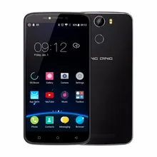 DINGDING E6 3100 mAh 6 pouce Android 6.0 Mobile Téléphone MT6580A Quad core 1G RAM + 16G ROM Smartphone 3G GPS D’empreintes Digitales GPS