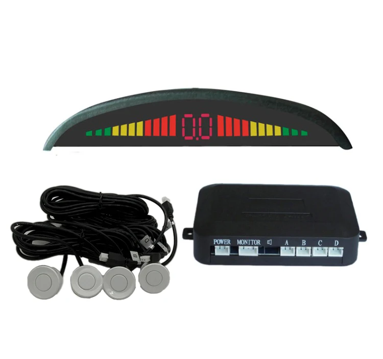 

Car Parking Sensor system 12V Car LED Display Parking Reverse Backup Radar Kit Free Shipping Wholesale