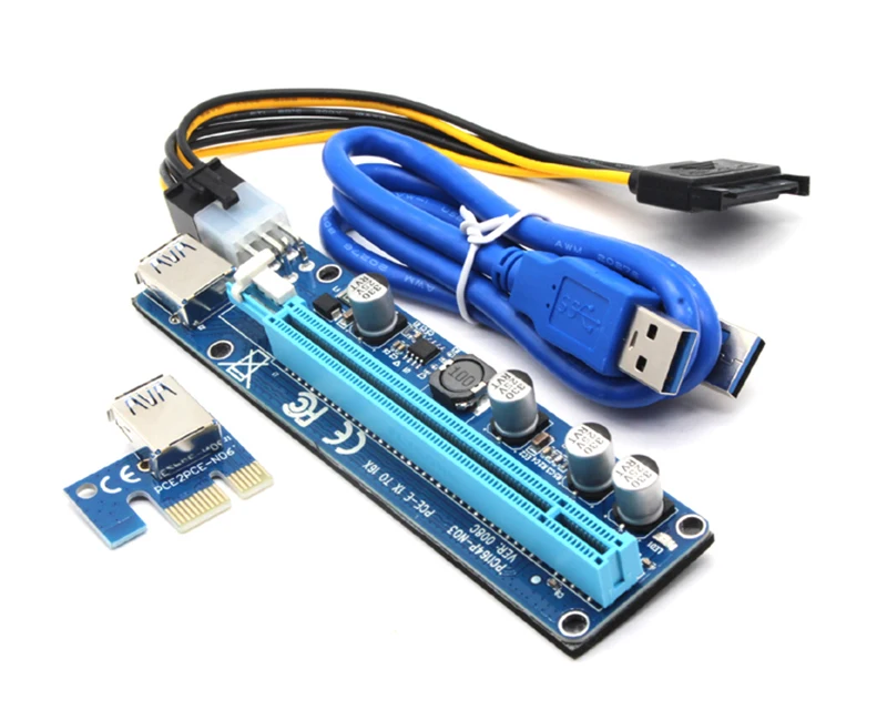 008C PCIE RISER 6PIN 16X for BTC mining with LED JONSNOW-4 (9)