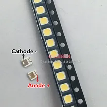 200 шт. для SAMSUNG 2828 светодиодный подсветка TT321A 1,5 Вт-3 Вт с zener 3 в 3228 2828 холодный белый ЖК-подсветка для ТВ-телевизора приложение 3228