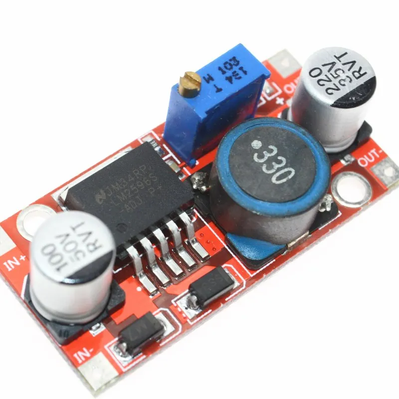 

LM2596S DC-DC 3.6-46V 3A adjustable step-down power Supply module With reverse connection protection 5V voltage regulator