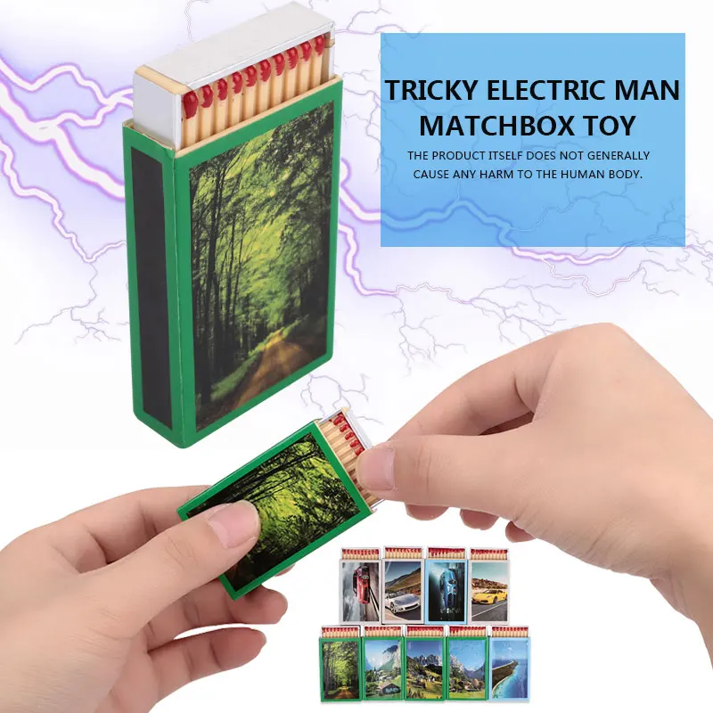 

Multicolor Plastic Electric Shock Toy Electric Person Matches Tricks Tricky Cool April Fools' Day Entertainment Prank Fashion