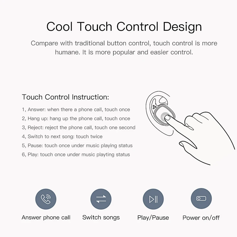 QCY T1pro TWS 2019 версия Bluetooth 5 0 наушники беспроводные 3D с микрофоном Громкая связь