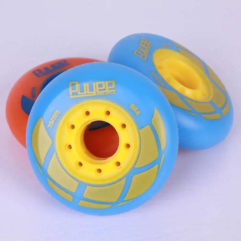 Japy تزلج 88A Puyee الأسطوانة التزلج عجلات سباق التعرج المهنية انزلاق مضمنة أحذية تزلج عجلة سيبا Powerslide الشريحة Patine