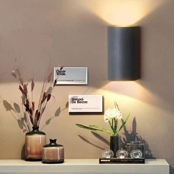 

6W 10W LED Wall Lamp Lights Decoration COB Point Light Indoor Outdoor Light Waterproof Hall bedroom Foyer home Modern Art Decor