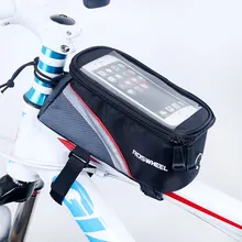 Велосипедный мобильный телефон чехол 4,2/5,0/5,5 дюймов Сенсорный экран верхней рамы трубка сумка для хранения для езды на велосипеде, MTB дорожный для езды на велике велосипеде защитные Roswheel 12496