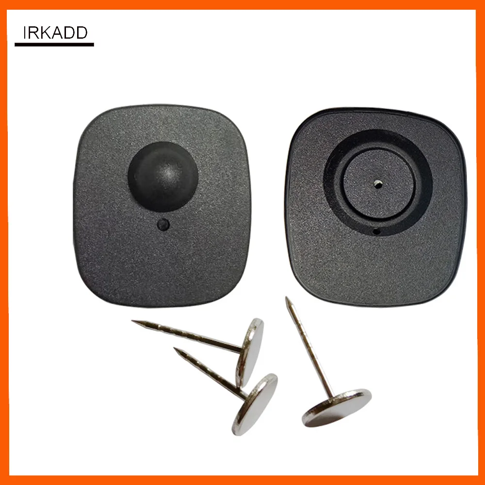 1000 Piece black mini eas security tag with pins,cloth alarm tag for