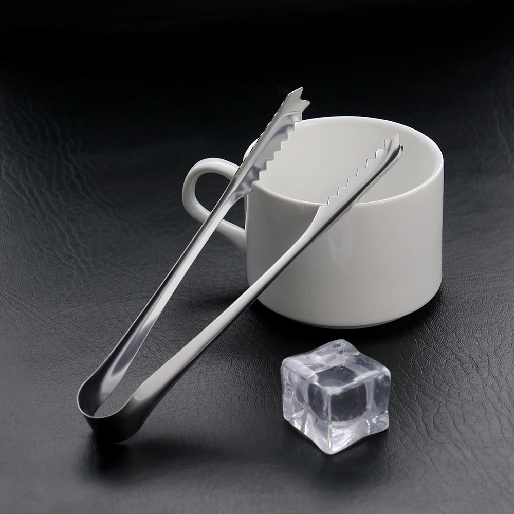 

1 PC Stainless Steel Ice Tongs Tool Bar Kitchen Barbecue BBQ Clip Bread Food Ice Clamp BBQ Clip Multifunction Kitchen Tools