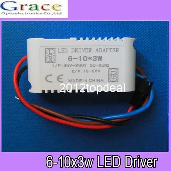 

5pcs Constant Current Driver for 6-10pcs 3W High Power LED in series,6-10x3w 650mA External Transformer