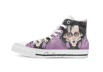 

Edward Novelty Design breathable casual High Top lace-up Canvas shoes sneakers