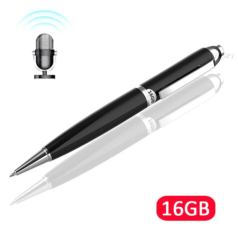Digital Voice Recorder Ballpoint Pen 16GB U Disk Mini USB Rechargeable