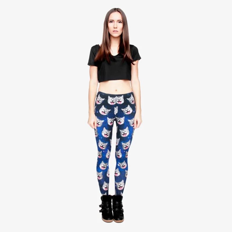 FCCEXIO 2019 ربيع جديد أزياء المرأة طماق غالاكسي رمادي القط 3D طباعة Leggins اللياقة البدنية يغطي الرجل مثير ضئيلة عالية الخصر امرأة السراويل FCCEXIO 2019 ربيع جديد أزياء المرأة طماق غالاكسي رمادي القط 3D طباعة Leggins اللياقة البدنية يغطي الرجل مثير ضئيلة عالية الخصر امرأة السراويل