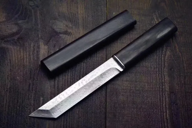 Outdoor Survival Knife, japonês Samurai Estilo K Bainha, VG10