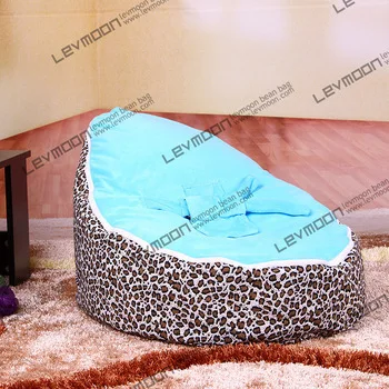 

FREE SHIPPING baby bean bag with 2pcs sky blue up covers baby bean bag chair children bean bag no filler bean bag seat cover