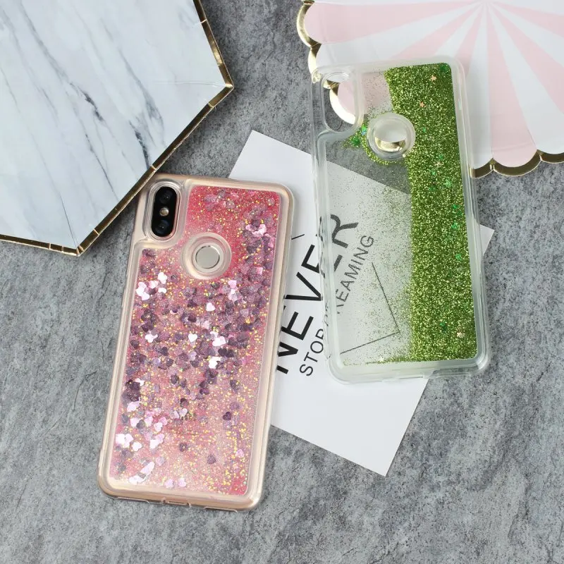 

Dynamic Glitter Flowing Liquid Case For Xiaomi Mi A2 Lite Redmi 6A 6 Pro Quicksand Back Cover Phone Cases For Redmi 6 Coque Etui