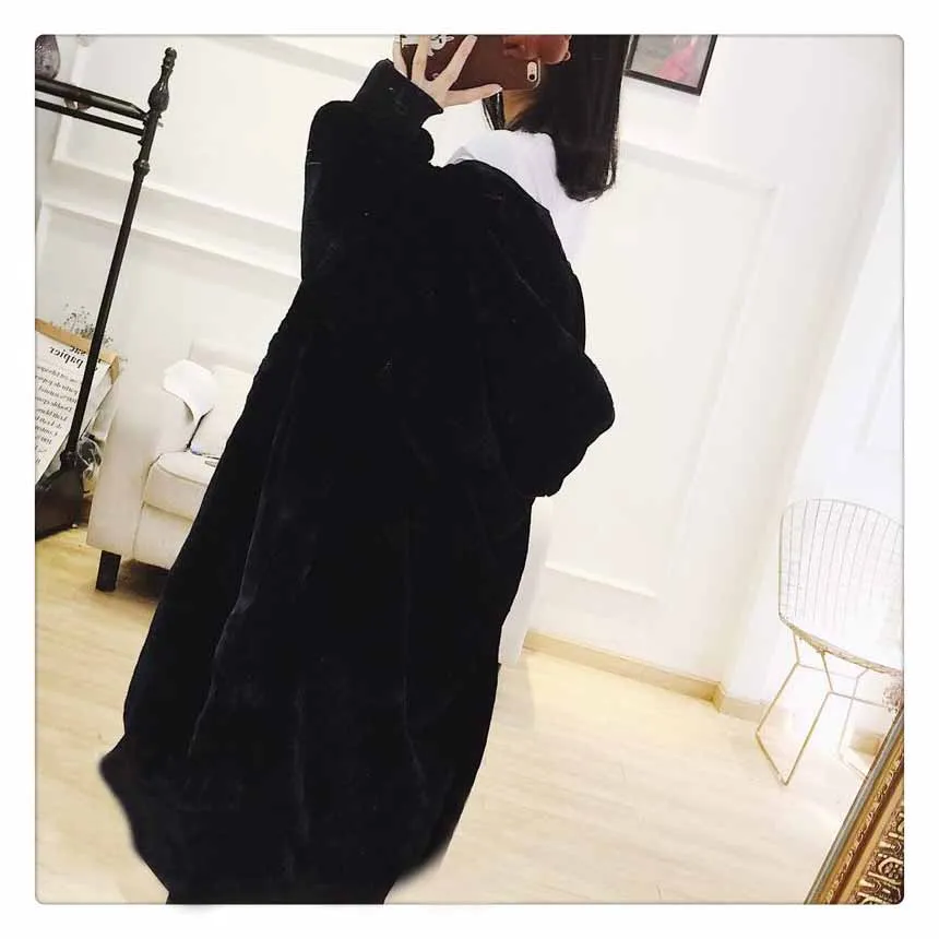 FURSARCAR Luxury Fashion Warm Loose Rex Rabbit Fur Coat Rex Rabbit Fur Coat With Hood Winter Natural Fur Jacke For Women