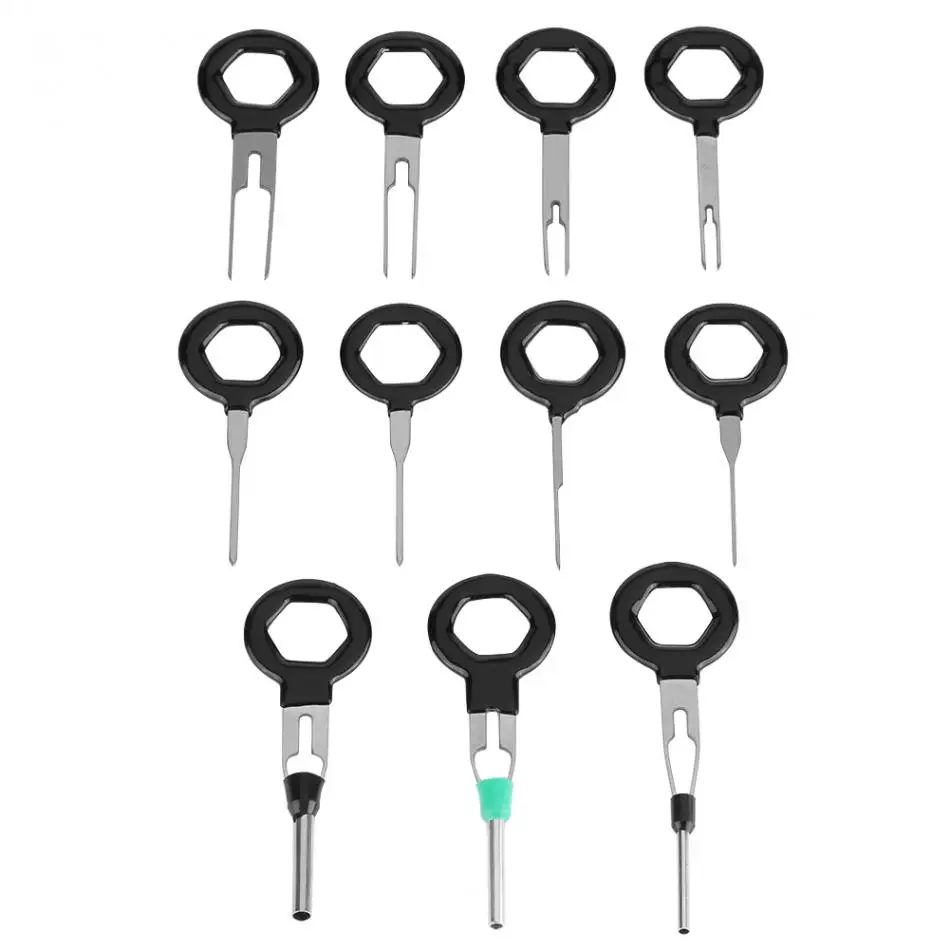 BYARSS Terminal Release Tool,Car Wire Harness Plug Terminal Extraction Pick Connector Crimp Pin Back Needle Remove Tool Set 