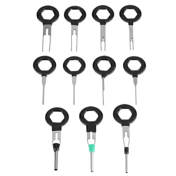 

Car Metal Wire Harness Plug Terminal Release Extraction Pick Connector Crimp Pin Back Needle Remove Tool Set