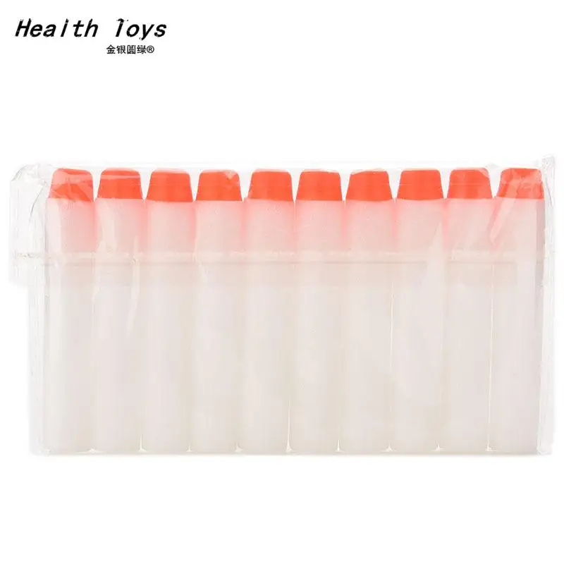 

20Pcs 7.2cm white Luminous Soft Bullet Refill Whistler Dart Sniper with Hole Mega Centurion Refill Foam Bullet for Nerf gun toys