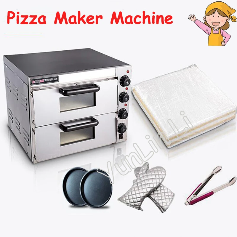 Electrical Steel Mini Baking Oven /Commercial Thermometer Double Pizza Oven/ Bread/Cake Toaster Oven PO2PT Electrical Steel Mini Baking Oven /Commercial Thermometer Double Pizza Oven/ Bread/Cake Toaster Oven PO2PT