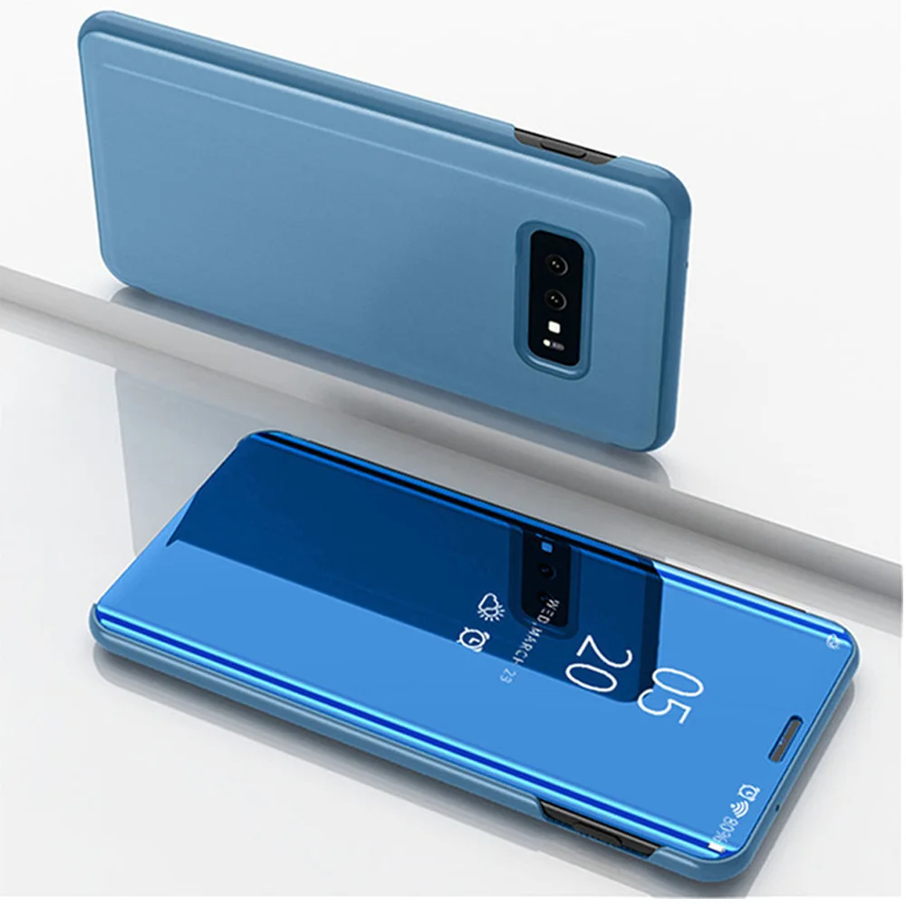 Для samsung Galaxy M10 M20 чехол роскошное умное Зеркало Подставка откидная крышка для samsung Galaxy S10e S10 Plus чехол S9 S8 Note 8 9 чехол