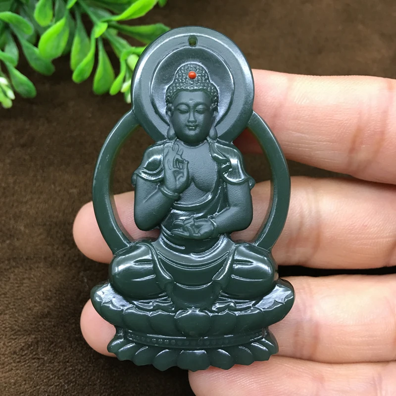 Xinjiang hitian jade sapphire тонкий материал инкрустированный Южно красным с подвеской в