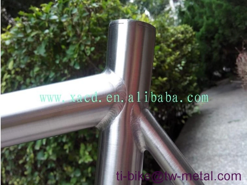 Титановая велосипедная Рама с ручной щеткой, сделано в Китае, титановые велосипедные рамы с фиксированной передачей XACD титановые велосипедные рамы