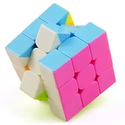 YongJun GuanLong 3x3 магический куб скорость гладкая конкуренция Cubo magico не наклейка Головоломка Куб Классические игрушки трехслойные нео куб