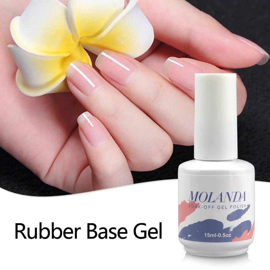 

MOLANDA Long-lasting soak off primer gel,rubber base gel,thick nail gel polish base coat 15ml/pcs free shipping